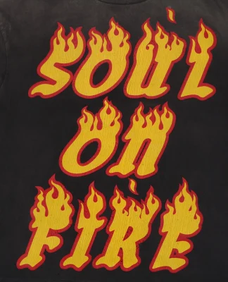 Flame Large Letter print