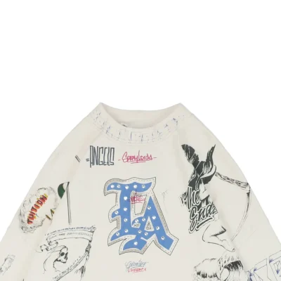 Saint Michael LA Diamond All-Over Graffiti Print Long-Sleeve Shirt2.jpeg