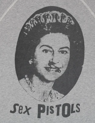 Queen Elizabeth Distressed Print