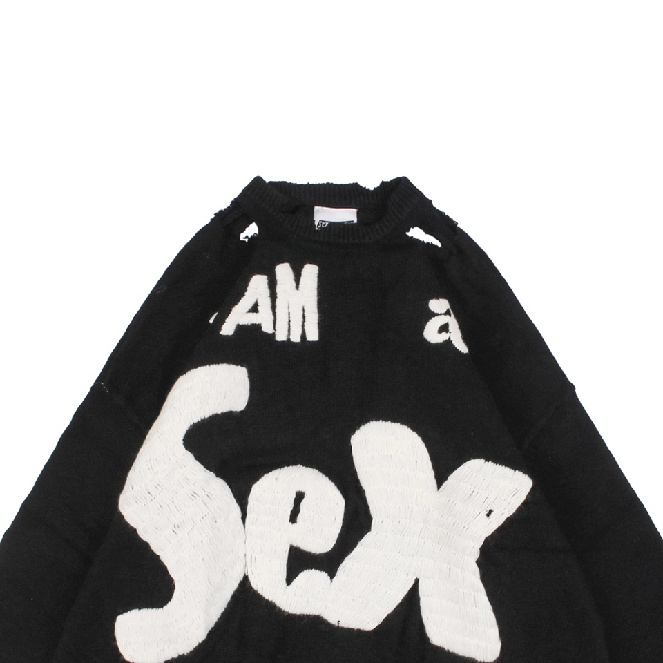 Saint Michael “Sex” Hand-Embroidered Crewneck Sweater4.jpeg