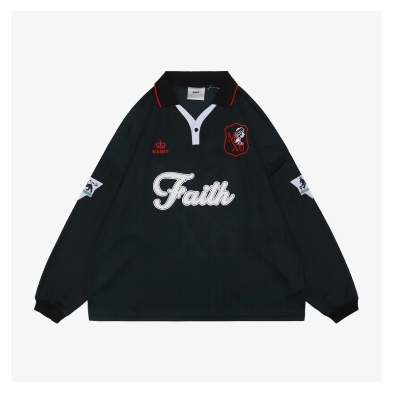 Saint Michael Soccer Vintage Football Long-Sleeve Shirt