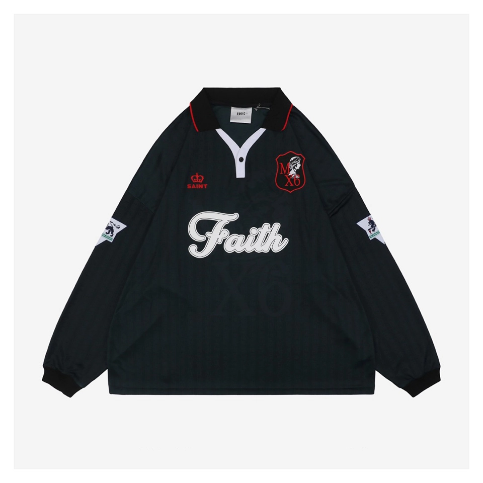 Saint Michael Soccer Vintage Football Long-Sleeve Shirt