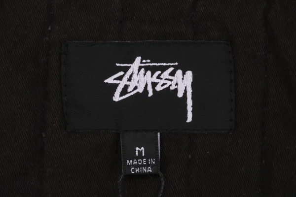 Stussy Blurred Graffiti Letter Print Jacket Blue5.jpeg