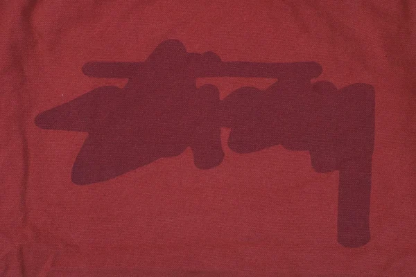 Stussy Blurred Graffiti Letter Print Jacket Red4.jpeg