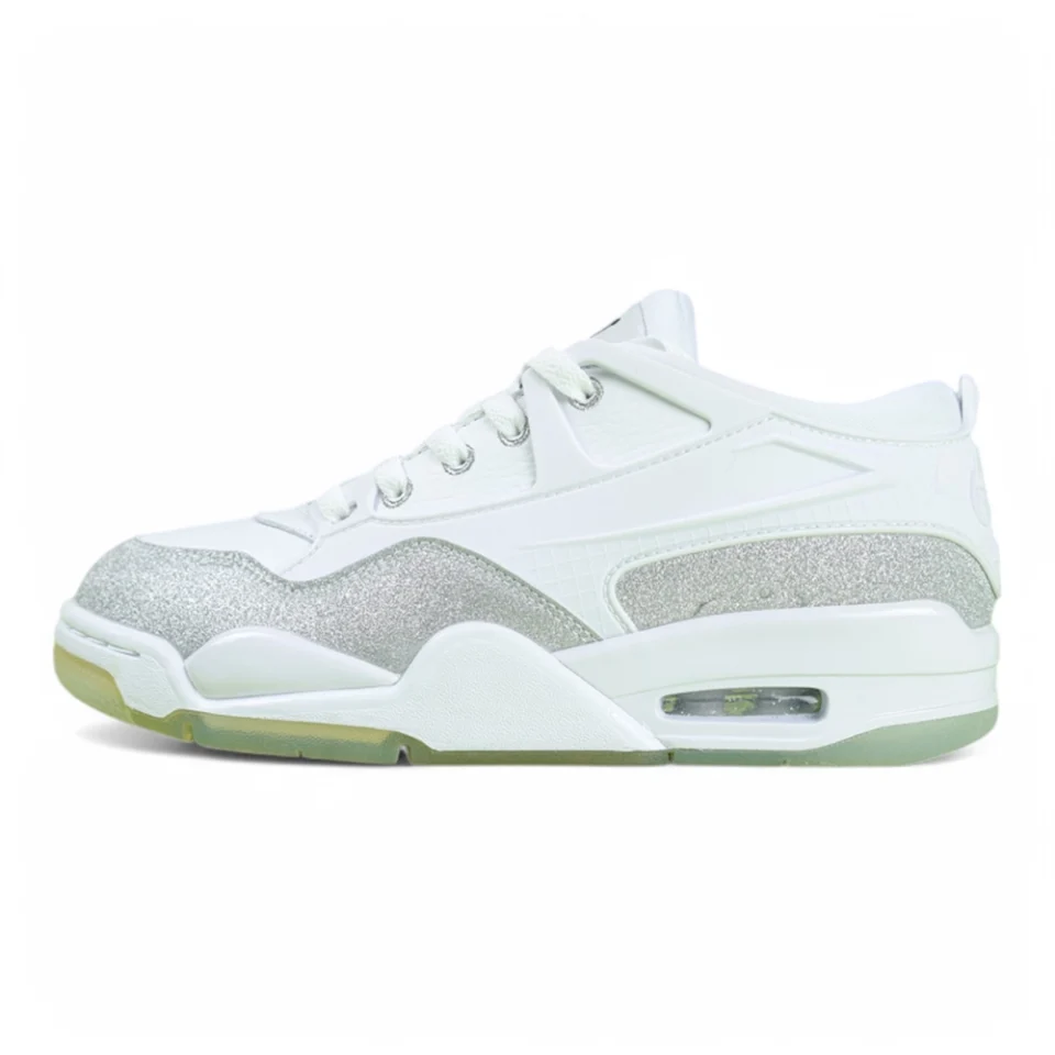 Air Jordan 4 RM 'White Silver Glitter'
