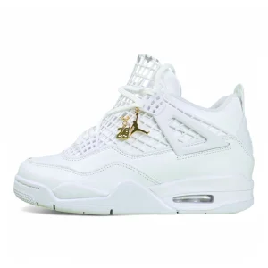 WMNs Air Jordan 4 NET Triple White