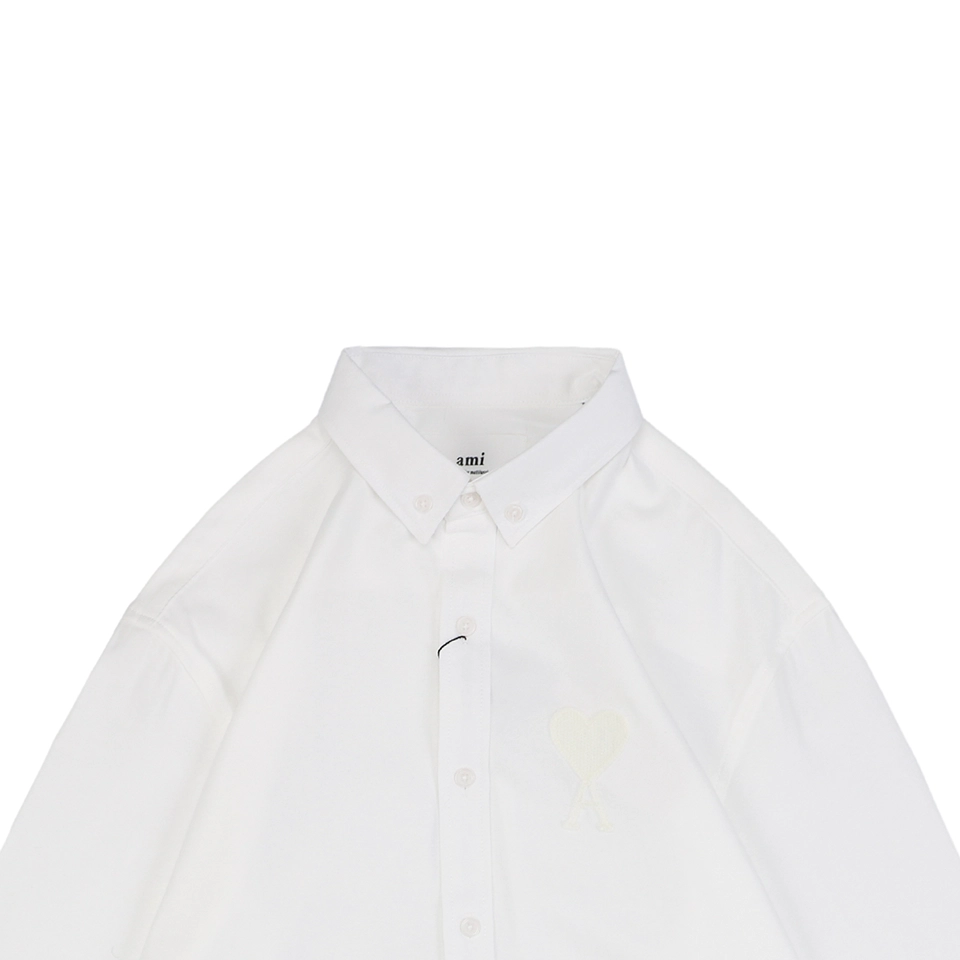 Ami Heart Logo Embroidered Long-Sleeve Shirt1.jpeg