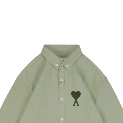 Ami Heart Logo Embroidered Long-Sleeve Shirt16.jpeg