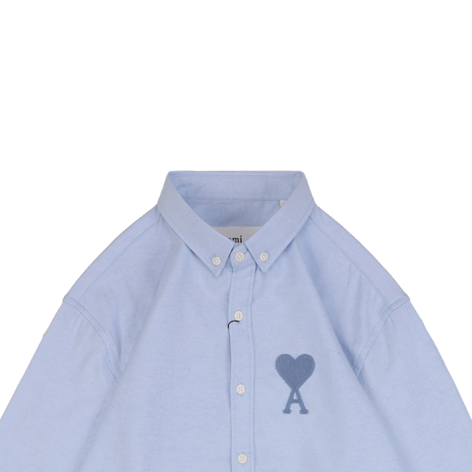 Ami Heart Logo Embroidered Long-Sleeve Shirt9.jpeg