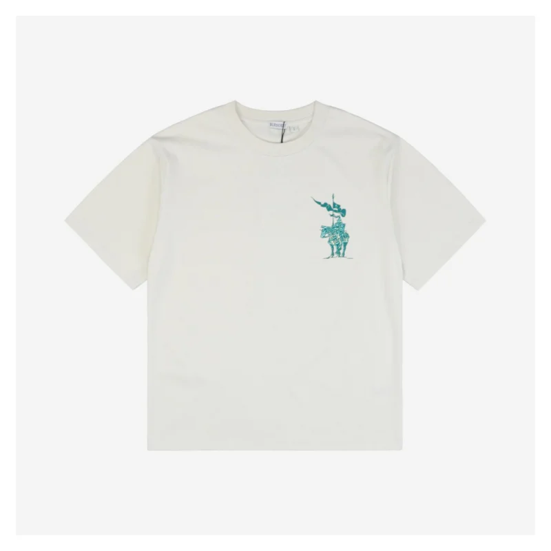 BBry Colorful Knight Horse Foam Print T-Shirt