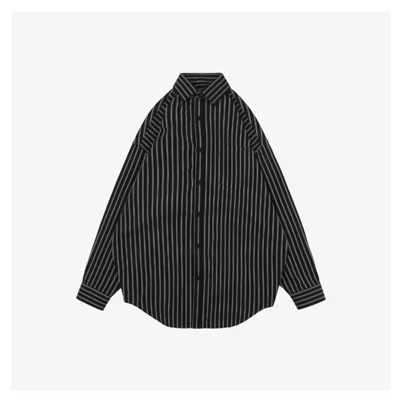 Balenciaga Red Letter Stripe Long-Sleeve Shirt