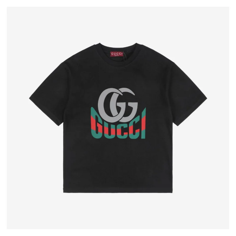 Double G Letter Print T-Shirt