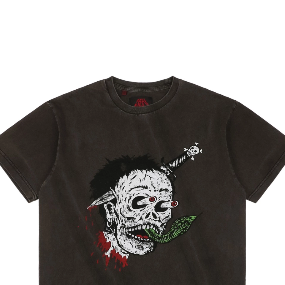 Gallery Dept Sword Skull Print T-Shirt1.jpeg