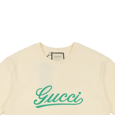 Green Signature G-Letter Embroidered Short-Sleeve T-Shirt1.jpeg