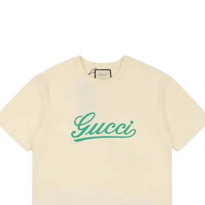 Green Signature G-Letter Embroidered Short-Sleeve T-Shirt3.jpeg