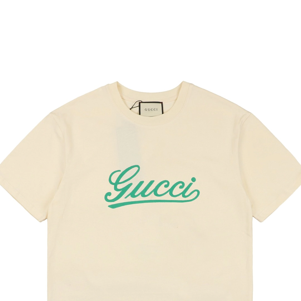 Green Signature G-Letter Embroidered Short-Sleeve T-Shirt3.jpeg