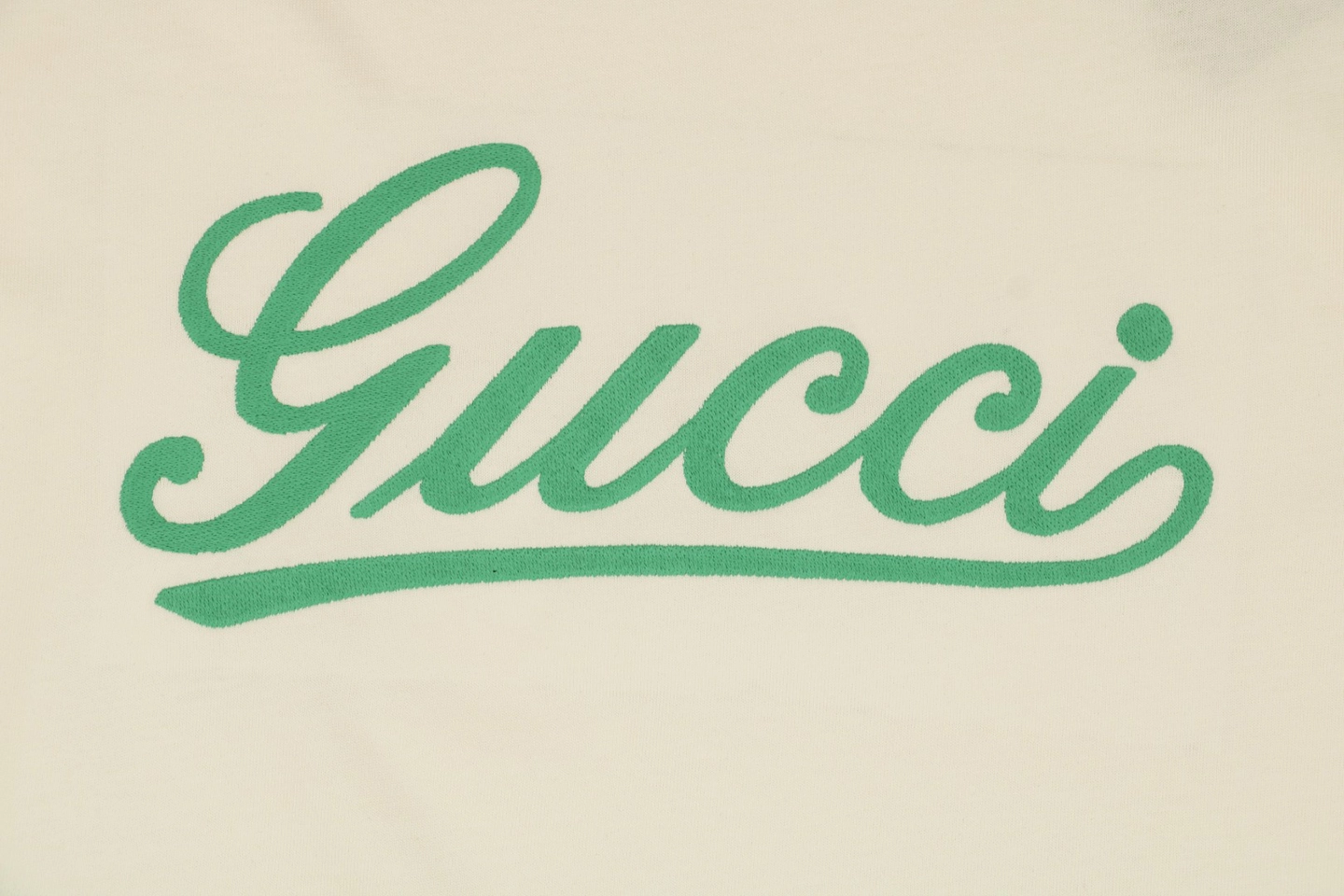 Green logo print