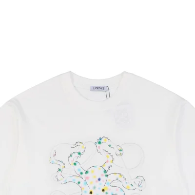 L Colorful Octopus Flower Patch Embroidery T-Shirt1.jpeg