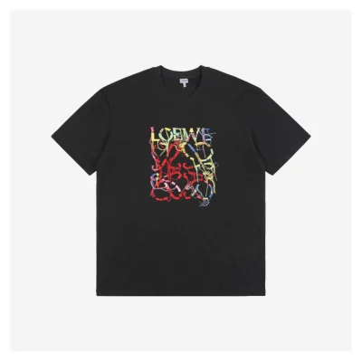 L Rope Flower Patch Embroidery T-Shirt