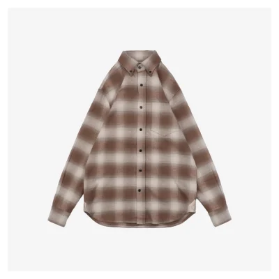 LP Gradient Check Flannel Long-Sleeve Shirt