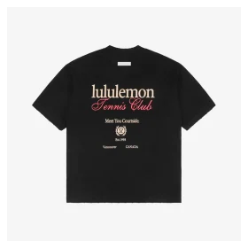 Lululemon Multi-Logo Flocked Print Back T-Shirt