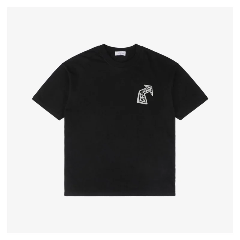 OFF-WHITE CO Virgil “Nail Arrows” Print Short-Sleeve T-Shirt Black