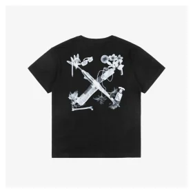 OFF-WHITE Digital Headphone Arrows Print T-Shirt