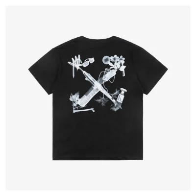 OFF-WHITE c/o Virgil Digital Headphone Arrows Print Short-Sleeve T-Shirt