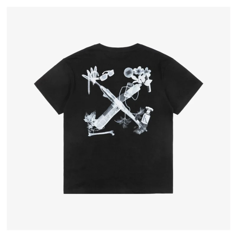 OFF-WHITE c/o Virgil Digital Headphone Arrows Print Short-Sleeve T-Shirt