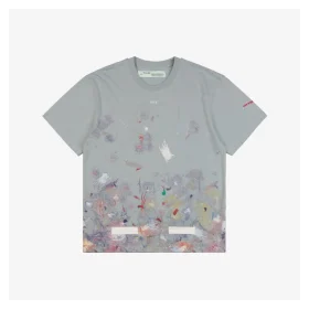 OFF-WHITE Galaxy Fireworks Splatter Arrows Print T-Shirt