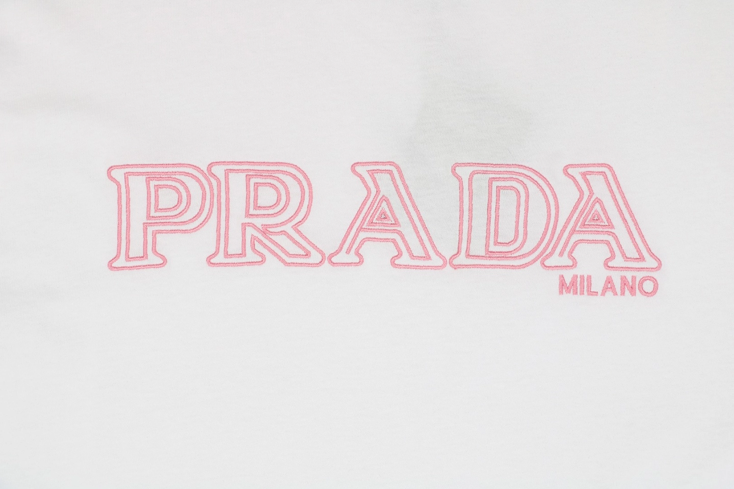 PD Pink Letter Embroidered Short-Sleeve T-Shirt6.jpeg