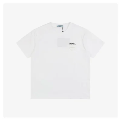 PD Triangle Logo Patch Embroidered Short-Sleeve T-Shirt White