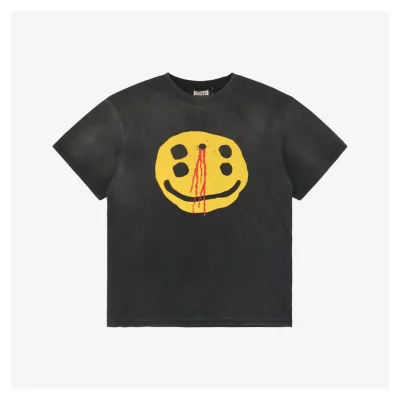 Saint Michael Four-Eyed Smile Print T-Shirt