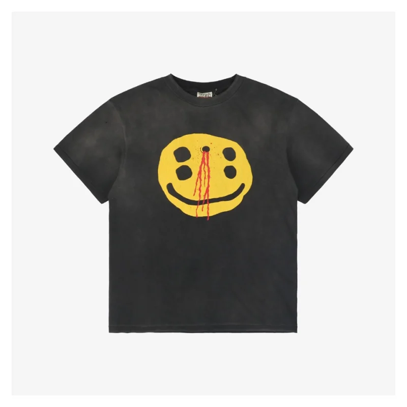Saint Michael Four-Eyed Smile Print T-Shirt