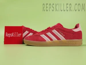Adidas Gazelle Indoor W “Better Scarlet : Wonder White : Gum”2