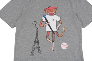 Ami Collaboration Graffiti Eiffel Tower & Monkey Print T-Shirt16.jpeg