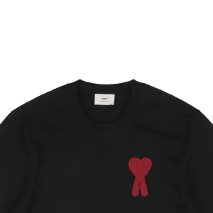 Ami Playful Heart Embroidery T-Shirt1.jpeg