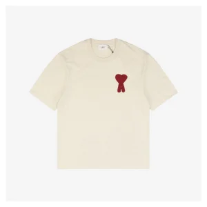 Ami Playful Heart Embroidery T-Shirt