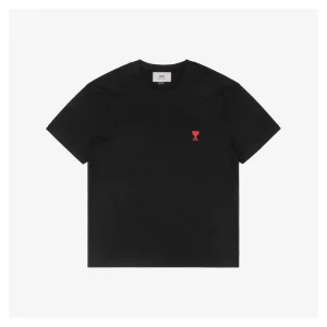 Ami Small Heart Logo Embroidery T-Shirt