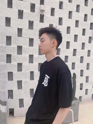 BBry BT Letter Silicone Print T-Shirt-18