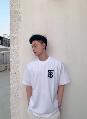 BBry BT Letter Silicone Print T-Shirt-22