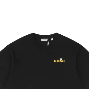 BBry Cartoon Bee Flocked Print T-Shirt-11