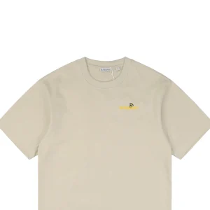 BBry Cartoon Bee Flocked Print T-Shirt-2