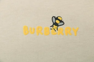 BBry Cartoon Bee Flocked Print T-Shirt-4