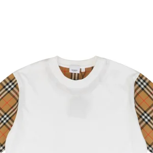 BBry Check-Panel Sleeve Patchwork T-Shirt1.jpeg