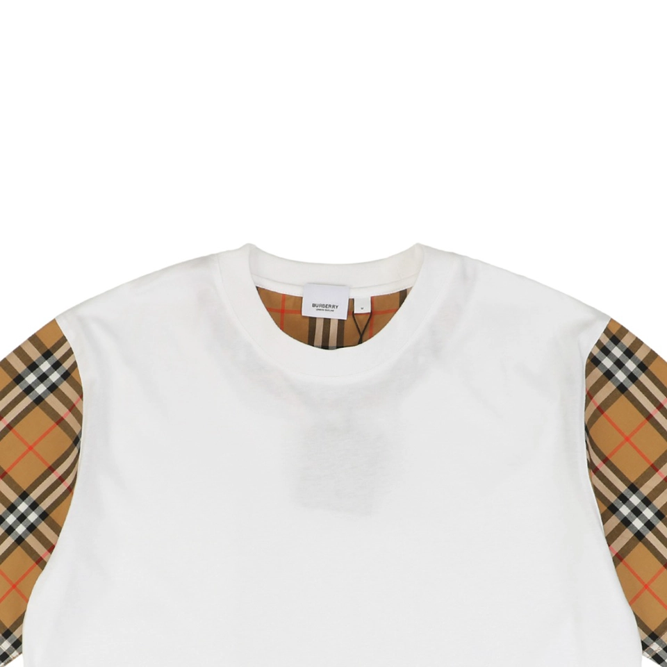 BBry Check-Panel Sleeve Patchwork T-Shirt1.jpeg