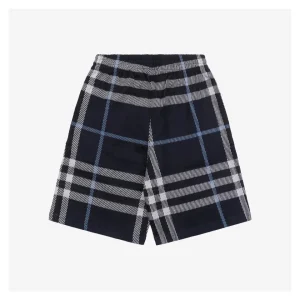 BBry Check Pattern Knit Shorts-1