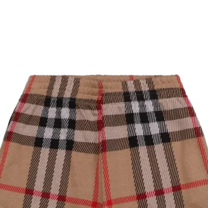 BBry Check Pattern Knit Shorts-11