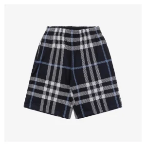 BBry Check Pattern Knit Shorts