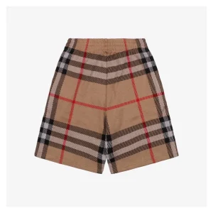 BBry Check Pattern Knit Shorts-9